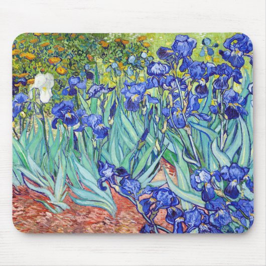 Tapis De Souris Vincent Van Gogh peignant les Iris (Devant)