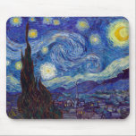 Tapis De Souris VINCENT VAN GOGH - Starry night 1889<br><div class="desc">VINCENT VAN GOGH - Starry night 1889Huile sur toile</div>