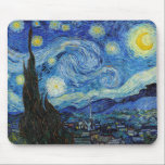 Tapis De Souris Vincent Van Gogh Starry Nuit Vintage Art<br><div class="desc">Vincent Van Gogh Starry Nuit Vintage Art Mousepad</div>