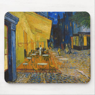 Tapis De Souris Vincent van Gogh - Terrasse de café la nuit