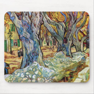 Tapis De Souris Vincent Van Gogh - The Road Menders - Fine Art
