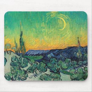 Tapis De Souris Vincent van Gogh - Une promenade au crépuscule