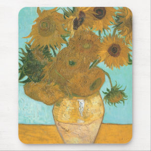 Tapis De Souris Vincent van Gogh - Vase avec douze tournesols