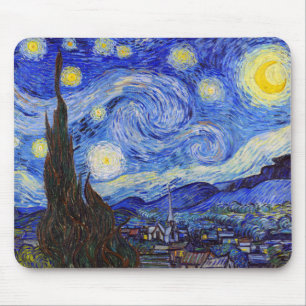 Tapis De Souris Vincent Willem van Gogh, "Nuit étoilée"