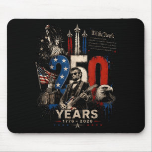 Tapis De Souris Vintage 16e Président Abe Lincoln Jouant de la Gui
