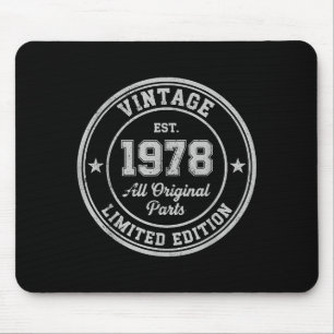 Tapis De Souris Vintage 1978 pièces d'origine 48 édition limitée a