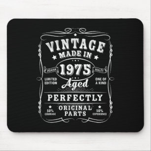 Tapis De Souris Vintage 50 Décorations d'anniversaire Hommes 50ans