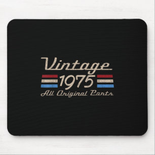 Tapis De Souris Vintage 75 Retro Anniversaire Top Pour Hommes 50e