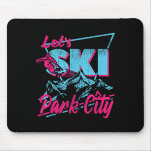Tapis De Souris Vintage 80s 90s Ski Clothing Retro Park City Sk