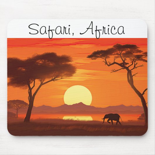 Tapis De Souris Vintage African Safari (Devant)
