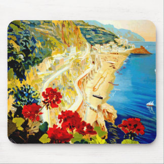 Tapis De Souris Vintage Amalfi Italie Europe Travel