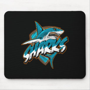 Tapis De Souris Vintage animal de base Funny requin Rétro mignonne