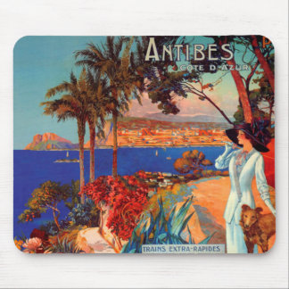 Tapis De Souris Vintage Antibes Côte d'Azur