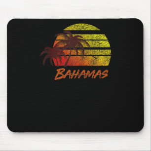 Tapis De Souris Vintage Bahamas Beach Sunset, Retro Surf Tee Tank