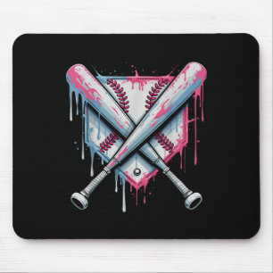Tapis De Souris Vintage Baseball Glace Cream Accueil Plate Drift J