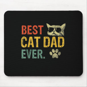 Tapis De Souris Vintage Best Cat Papa Ever Cat Cat Daddy Poison