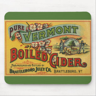Tapis De Souris Vintage Brattleboro Jelly Boiled Cider Vermont
