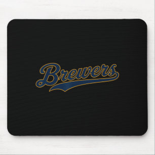 Tapis De Souris Vintage Brewers Retro Clic S S Pour Hommes Femmes