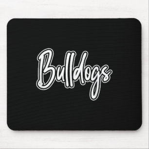 Tapis De Souris Vintage Bulldogs Team Pride School Spirit Retour à