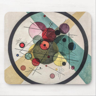 Tapis De Souris Vintage "Cercles dans un cercle" - Kandinsky Art