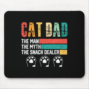 Tapis De Souris Vintage Chat Papa L'Homme Le Mythe Snack Dealer Fe