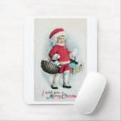 Tapis De Souris Vintage Christmas Image Mousepad (Avec souris)