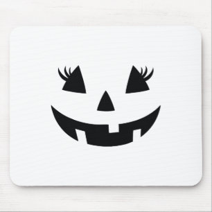 Tapis De Souris Vintage Citrouille Face Jackolantern Jack-o'-lante
