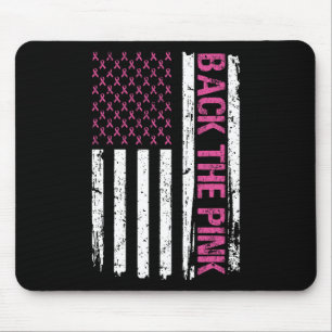 Tapis De Souris Vintage Ck Le Drapeau Rose Américain Cancer Du Sei