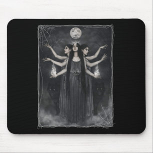 Tapis De Souris Vintage Cottagecore Sorcières esthétiques Werewolv