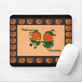 Tapis De Souris Vintage danse Jack o' Lanterns (Avec souris)