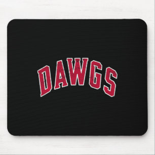 Tapis De Souris Vintage Dawgs Drôle Bulldog Esprit Scolaire Retour