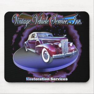 TAPIS DE SOURIS VINTAGE DE SERVICE DE VÉHICULE