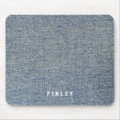 Tapis De Souris Vintage Denim Blue Jeans Look (Devant)