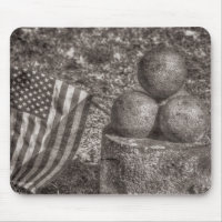 Vintage des boules canons de la guerre civile amér