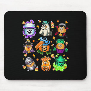 Tapis De Souris Vintage Drôle Nuggets Repas Bucket Halloween Éffra