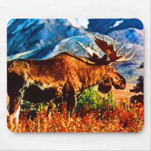 Tapis De Souris Vintage États-Unis Oie taureau de l'Alaska