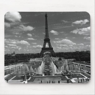 Tapis De Souris Vintage France Paris Fontaines Tour Eiffel