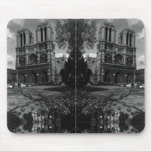 Tapis De Souris Vintage France Paris Notre Dame Cathédrale Mouse P