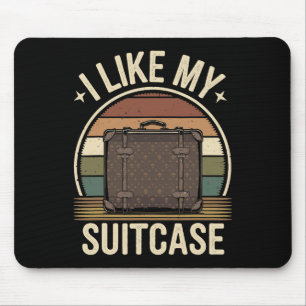 Tapis De Souris Vintage Funny J'Aime Ma Valise Trump Mème 1