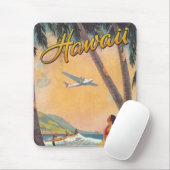 Tapis De Souris Vintage Hawaii Travel (Avec souris)