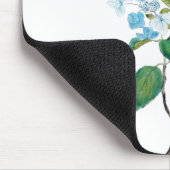 Tapis De Souris vintage hydrangé bleu (Coin)