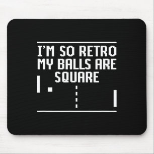 Tapis De Souris Vintage Je suis si Rétro Mon Sont Carré Gamer