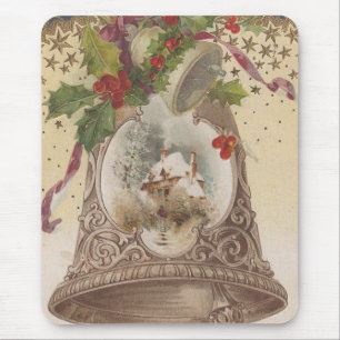 Tapis De Souris Vintage Joyeux Noël Bell