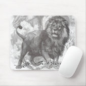 Tapis De Souris Vintage Lion Mousepad (Avec souris)
