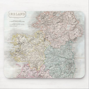 Tapis De Souris Vintage Map of Ireland