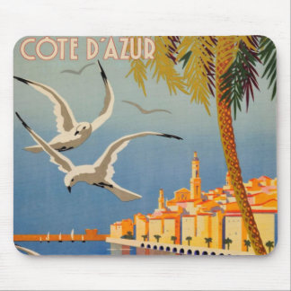 Tapis De Souris Vintage Menton CoTe D'azur