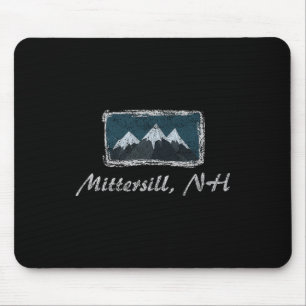 Tapis De Souris Vintage Mittersill New Hampshire Ski d'hiver