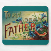 Tapis De Souris Vintage Mon cher père (Devant)