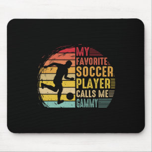 Tapis De Souris Vintage Mon Joueur de Foot Préféré M'appelle Papi