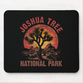 Tapis De Souris Vintage National Park Rétro Camping Extérieur Rand